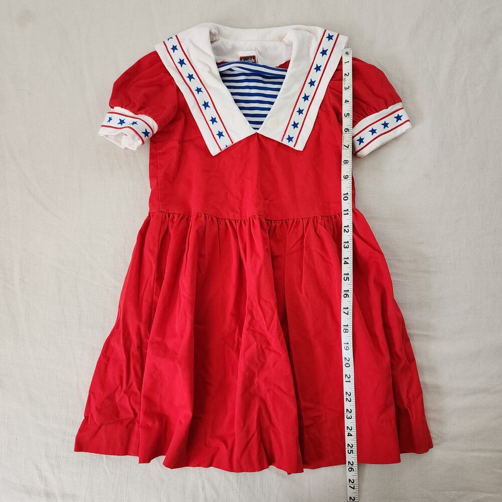 Vintage Chocolate Soup Sailor Dress kids 6/7 - Picture 3 of 7